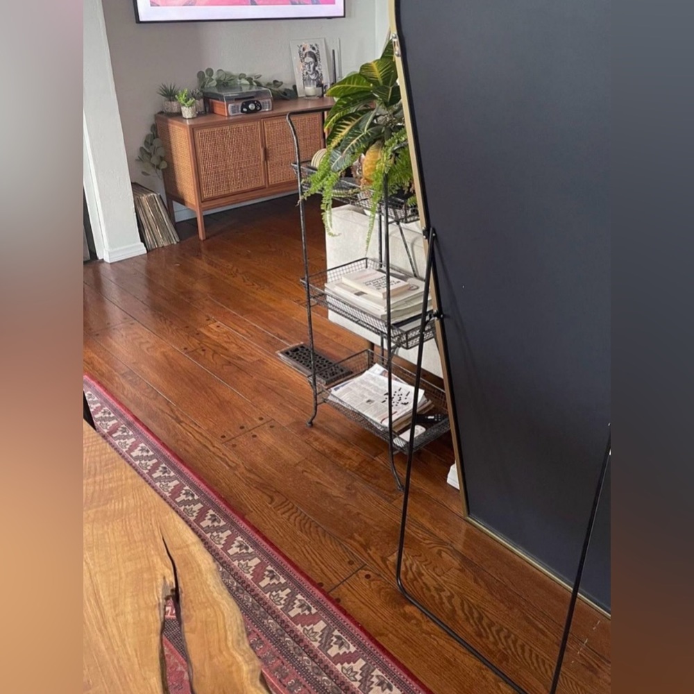 NEW West Elm Full Length Arched Gold Framed Boho Floor / Wall Mirror - 65" x 22" - Picture 9 of 12